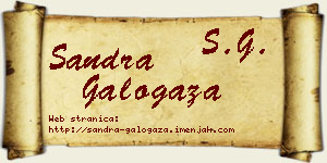 Sandra Galogaža vizit kartica